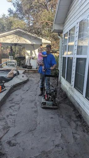 Residential concrete project in Waycross GA